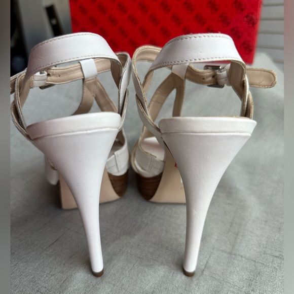 Guess White Platform Heels - Picture 4 of 5